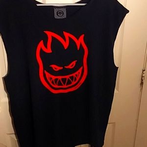 Spitfire skateboarding brand tank top shirt